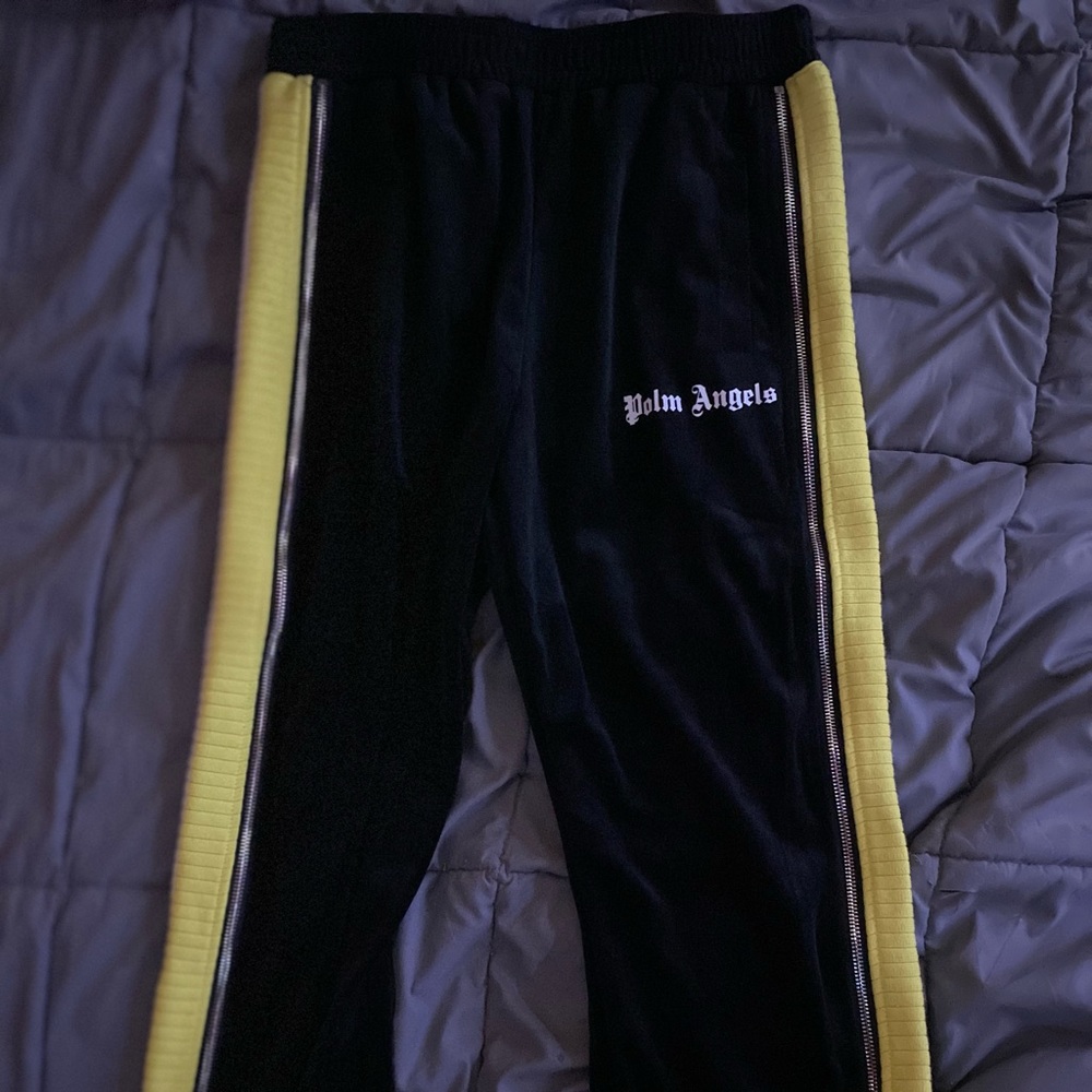 Palm Angels Sweatpants Black/Yellow